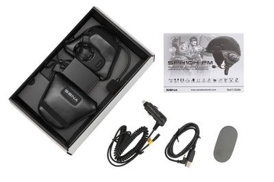 Sena Sph10h-fm W/built-in Fm Tuner For Half Helmets Single Pack - Harddrive Products