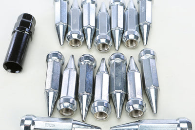 Sedona Spike Lug Nut 12mmx1.25 60’ Chrome Tapered 17mm Hd W/key - Tires & Wheels