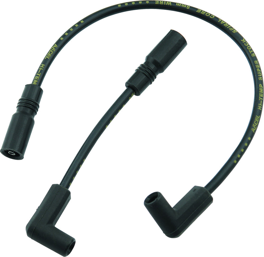 Accel Spiral Core Wire Set 8.0mm Red - Black - Harddrive Products