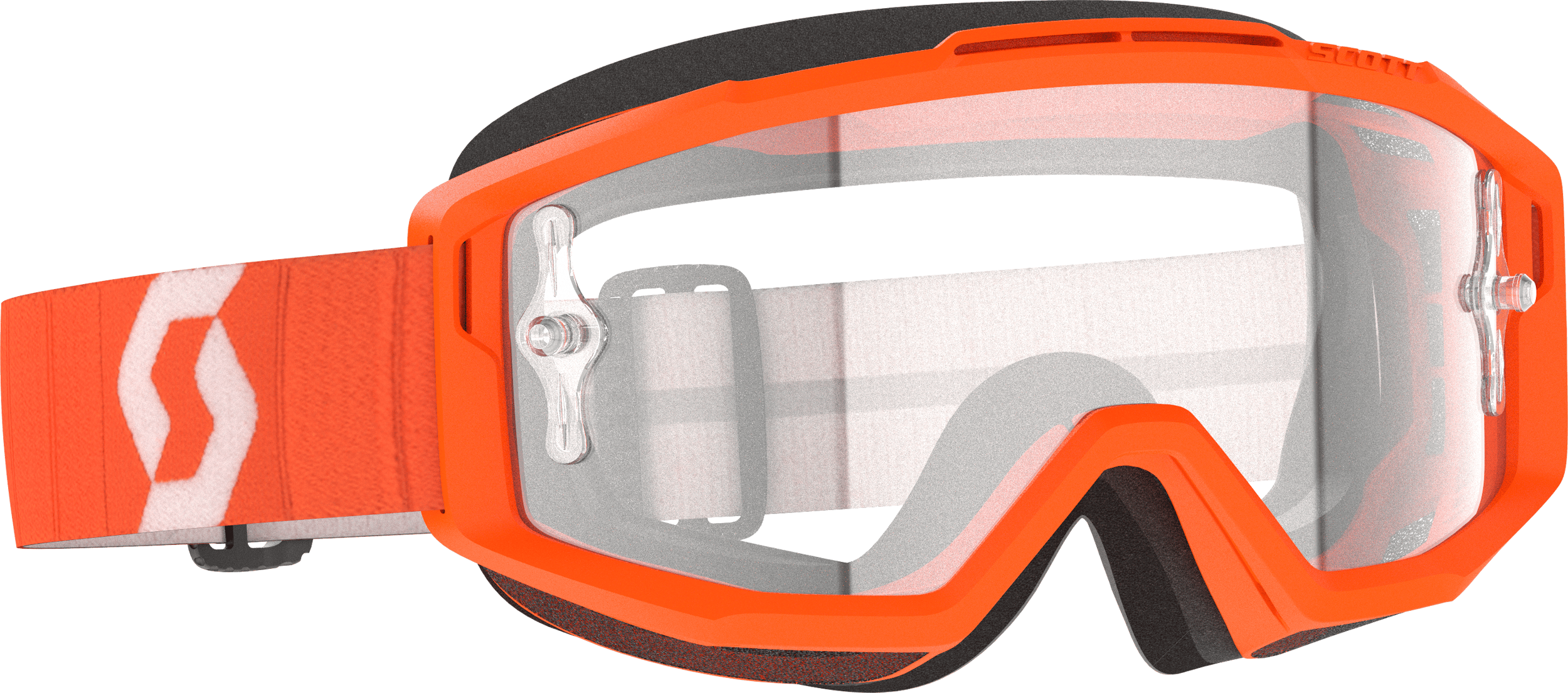 SCOTT Split Otg Goggle Orange Clear Lens