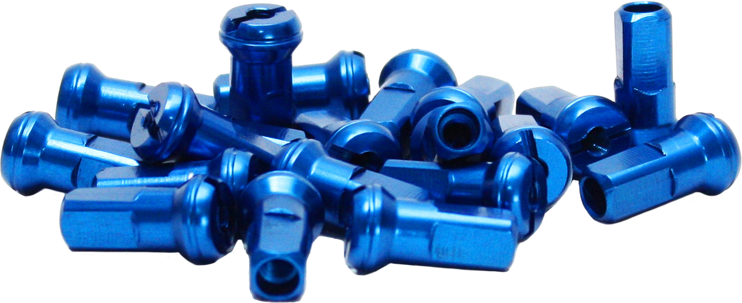 Dubya Spoke Nipples Blue - Tires & Wheels