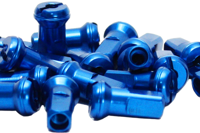 Dubya Spoke Nipples Blue - Tires & Wheels