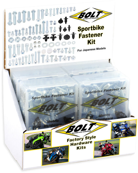 Bolt Sportbike Track Pack 6/pk Display - Tires & Wheels