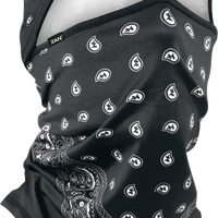 Zan Sportflex Convertible Balaclava Black Paisley - Harddrive Products