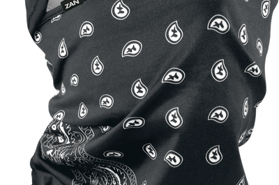 Zan Sportflex Convertible Balaclava Black Paisley - Harddrive Products