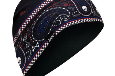 Zan Sportflex Helmet Liner/beanie Red/wht/blue Classic Bandanna - Red/White/Blue - Harddrive Products