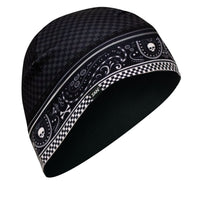 Zan Sportflex Helmet Liner/beanie Red/wht/blue Classic Bandanna - Carbon - Harddrive Products