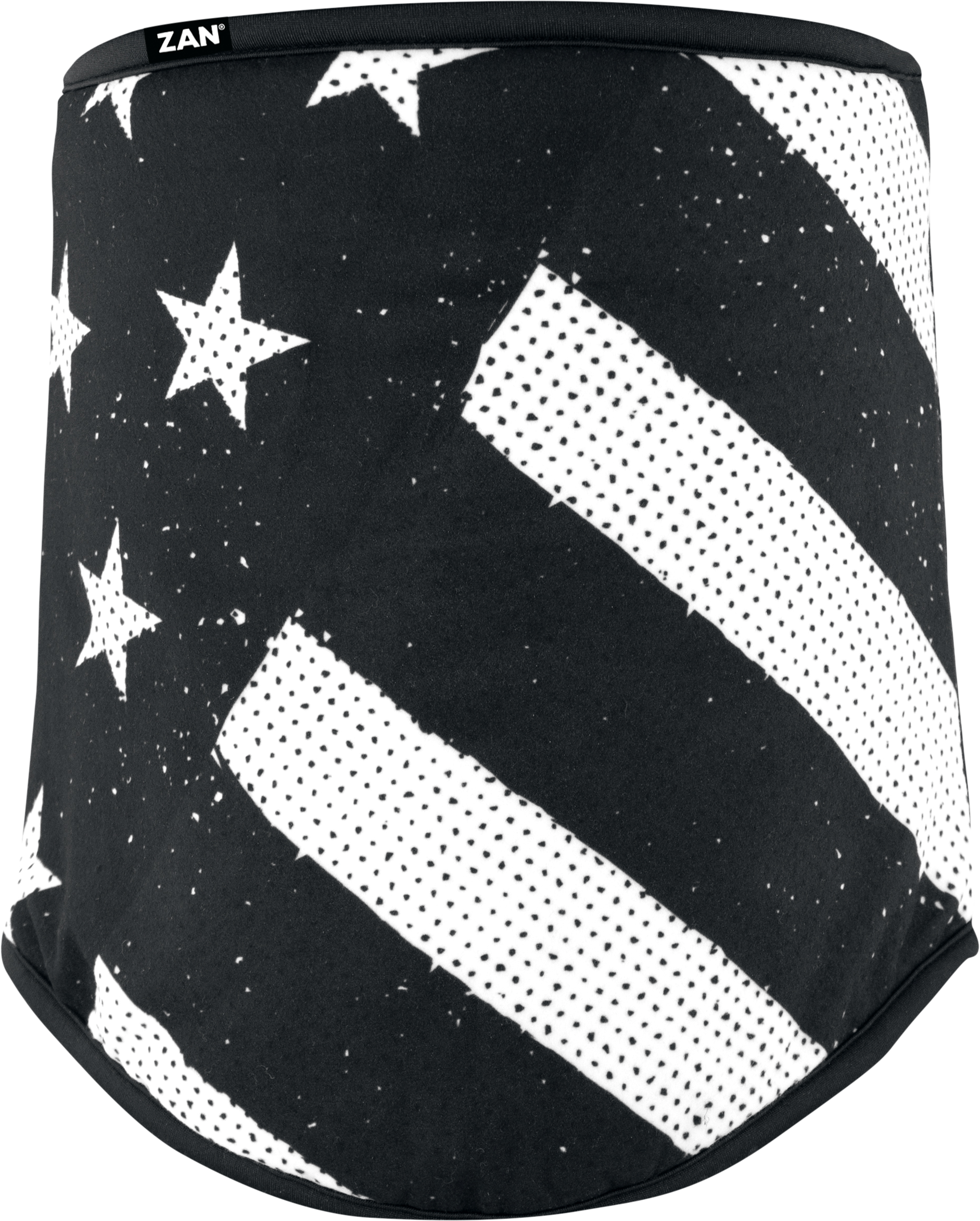 Zan Sportflex Neck Gaiter Black & White Flag - Harddrive Products