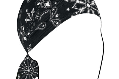 Zan Sportflex Series Flydanna Black Paisley - Harddrive Products
