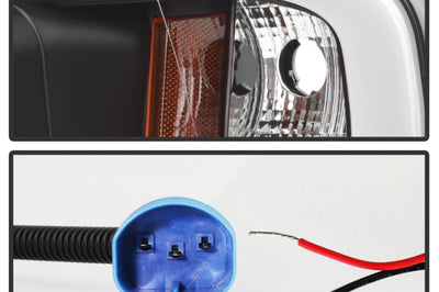 SPYDER Spyder 02-05 Dodge Ram 1500 Light Bar Projector Headlights - Black (PRO-YD-DR02V2-LB-BK) - Lights