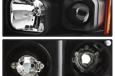 SPYDER Spyder 02-05 Dodge Ram 1500 Light Bar Projector Headlights - Black (PRO-YD-DR02V2-LB-BK) - Lights