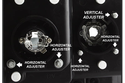 SPYDER Spyder 02-05 Dodge Ram 1500 Light Bar Projector Headlights - Black (PRO-YD-DR02V2-LB-BK) - Lights