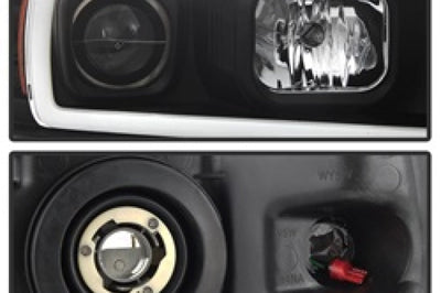 SPYDER Spyder 04-08 Ford F-150 Projector Headlights - Light Bar DRL - Black PRO-YD-FF15004V2-LB-BK - Lights