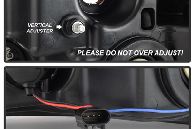 SPYDER Spyder 04-08 Ford F-150 Projector Headlights - Light Bar DRL - Black PRO-YD-FF15004V2-LB-BK - Lights