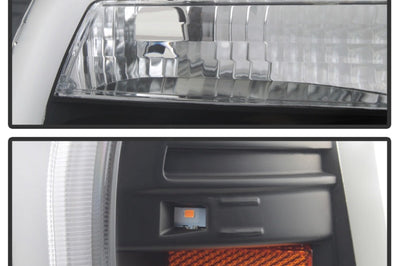 SPYDER Spyder 04-08 Ford F-150 Projector Headlights - Light Bar DRL - Black PRO-YD-FF15004V2-LB-BK - Lights