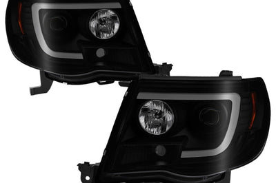SPYDER Spyder 05-11 Toyota Tacoma Ver 2 Proj Headlights - Light Bar DRL - Black Smoke PRO-YD-TT05V2-LB-BSM - Lights