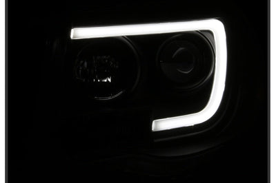 SPYDER Spyder 05-11 Toyota Tacoma Ver 2 Proj Headlights - Light Bar DRL - Black Smoke PRO-YD-TT05V2-LB-BSM - Lights