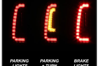 SPYDER Spyder 05-15 Toyota Tacoma LED Tail Lights (Not Compatible w/OEM LEDS) - Black ALT-YD-TT05V2-LB-BK