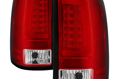SPYDER Spyder 07-13 GMC Sierra 1500 V2 Light Bar LED Tail Lights - Red Clear (ALT-YD-GS07V2-LBLED-RC)