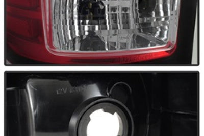 SPYDER Spyder 07-13 GMC Sierra 1500 V2 Light Bar LED Tail Lights - Red Clear (ALT-YD-GS07V2-LBLED-RC)