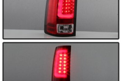 SPYDER Spyder 07-13 GMC Sierra 1500 V2 Light Bar LED Tail Lights - Red Clear (ALT-YD-GS07V2-LBLED-RC)
