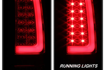 SPYDER Spyder 07-13 GMC Sierra 1500 V2 Light Bar LED Tail Lights - Red Clear (ALT-YD-GS07V2-LBLED-RC)