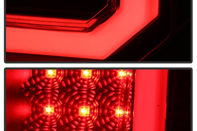 SPYDER Spyder 07-13 Toyota Tundra V2 Light Bar LED Tail Lights - Black ALT-YD-TTU07V2-LB-BK