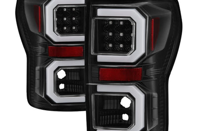 SPYDER Spyder 07-13 Toyota Tundra V2 Light Bar LED Tail Lights - Black ALT-YD-TTU07V2-LB-BK