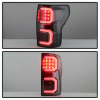 SPYDER Spyder 07-13 Toyota Tundra V2 Light Bar LED Tail Lights - Black ALT-YD-TTU07V2-LB-BK
