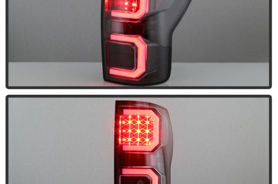 SPYDER Spyder 07-13 Toyota Tundra V2 Light Bar LED Tail Lights - Black ALT-YD-TTU07V2-LB-BK