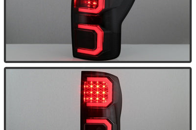 SPYDER Spyder 07-13 Toyota Tundra V2 Light Bar LED Tail Lights - Smoke ALT-YD-TTU07V2-LB-BSM