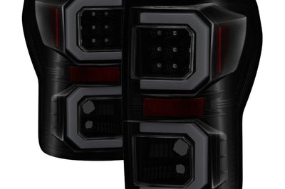 SPYDER Spyder 07-13 Toyota Tundra V2 Light Bar LED Tail Lights - Smoke ALT-YD-TTU07V2-LB-BSM