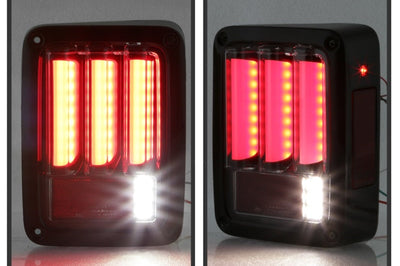 SPYDER Spyder 07-16 Jeep Wrangler Verison 2 Light Bar LED Tail Lights - Smoke (ALT-YD-JWA07V2-LBLED-BSM)