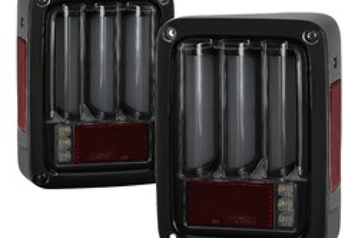 SPYDER Spyder 07-16 Jeep Wrangler Verison 2 Light Bar LED Tail Lights - Smoke (ALT-YD-JWA07V2-LBLED-BSM)