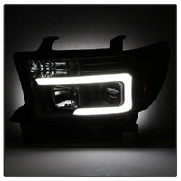 SPYDER Spyder 08-13 Toyota Sequoia Projector Headlights - Light Bar DRL - Black PRO-YD-TTU07V2-LB-BK - Lights
