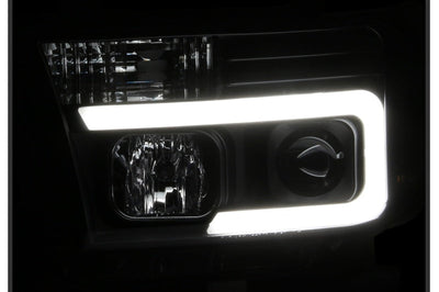 SPYDER Spyder 08-13 Toyota Sequoia Projector Headlights - Light Bar DRL - Black PRO-YD-TTU07V2-LB-BK - Lights