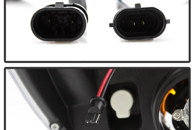 SPYDER Spyder 08-13 Toyota Sequoia Projector Headlights - Light Bar DRL - Black PRO-YD-TTU07V2-LB-BK - Lights