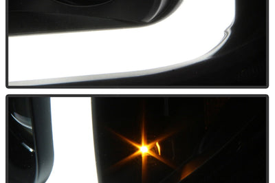 SPYDER Spyder 08-13 Toyota Sequoia Projector Headlights - Light Bar DRL - Black PRO-YD-TTU07V2-LB-BK - Lights