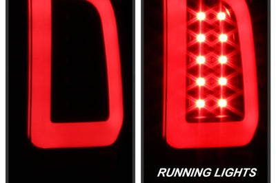 SPYDER Spyder 08-16 Ford Super Duty F-250 V3 Light Bar LED Tail Lights - Black (ALT-YD-FS07V3-LBLED-BK)