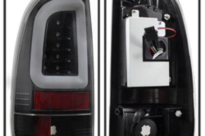 SPYDER Spyder 08-16 Ford Super Duty F-250 V3 Light Bar LED Tail Lights - Black (ALT-YD-FS07V3-LBLED-BK)