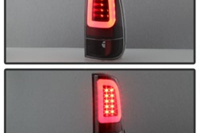 SPYDER Spyder 08-16 Ford Super Duty F-250 V3 Light Bar LED Tail Lights - Black (ALT-YD-FS07V3-LBLED-BK)