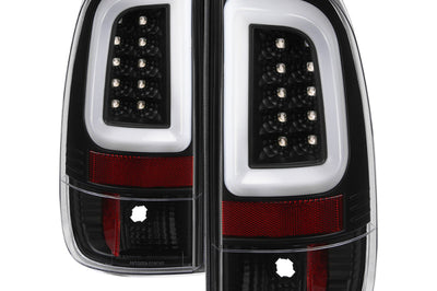 SPYDER Spyder 08-16 Ford Super Duty F-250 V3 Light Bar LED Tail Lights - Black (ALT-YD-FS07V3-LBLED-BK)