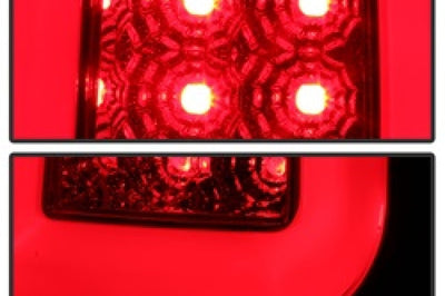SPYDER Spyder 08-16 Ford Super Duty F-250 V3 Light Bar LED Tail Lights - Red Clear (ALT-YD-FS07V3-LBLED-RC)