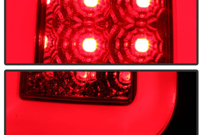 SPYDER Spyder 08-16 Ford Super Duty F-250 V3 Light Bar LED Tail Lights - Red Clear (ALT-YD-FS07V3-LBLED-RC)