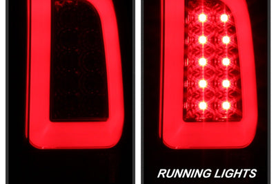 SPYDER Spyder 08-16 Ford Super Duty F-250 V3 Light Bar LED Tail Lights - Red Clear (ALT-YD-FS07V3-LBLED-RC)