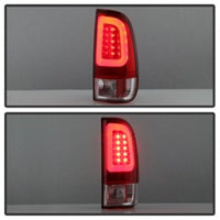 SPYDER Spyder 08-16 Ford Super Duty F-250 V3 Light Bar LED Tail Lights - Red Clear (ALT-YD-FS07V3-LBLED-RC)
