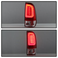 SPYDER Spyder 08-16 Ford Super Duty F-250 V3 Light Bar LED Tail Lights - Red Clear (ALT-YD-FS07V3-LBLED-RC)