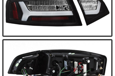 SPYDER Spyder 09-12 Audi A6 LED Tail Lights - Black (ALT-YD-AA609-LED-BK)