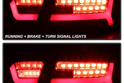 SPYDER Spyder 09-12 Audi A6 LED Tail Lights - Black (ALT-YD-AA609-LED-BK)