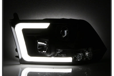 SPYDER Spyder 09-16 Dodge Ram 1500 Version 2 Headlights Light Bar DRL Black PRO-YD-DR09V2-LBDRL-BK - Lights
